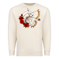 Sandshell cupid cat Premium Sweatshirt - OliviaCreatesArt