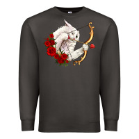 Smoke cupid cat Premium Sweatshirt - OliviaCreatesArt