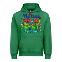 Emerald my child may be non verbal but this papa ain't Urban Hoodie - LillyAllenDesigns