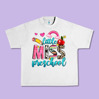 Little Miss Preschool Urban Heavy Tee Designed By Nancycooperartshop