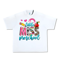 White little miss preschool Urban Heavy Tee - NancyCooperArtShop
