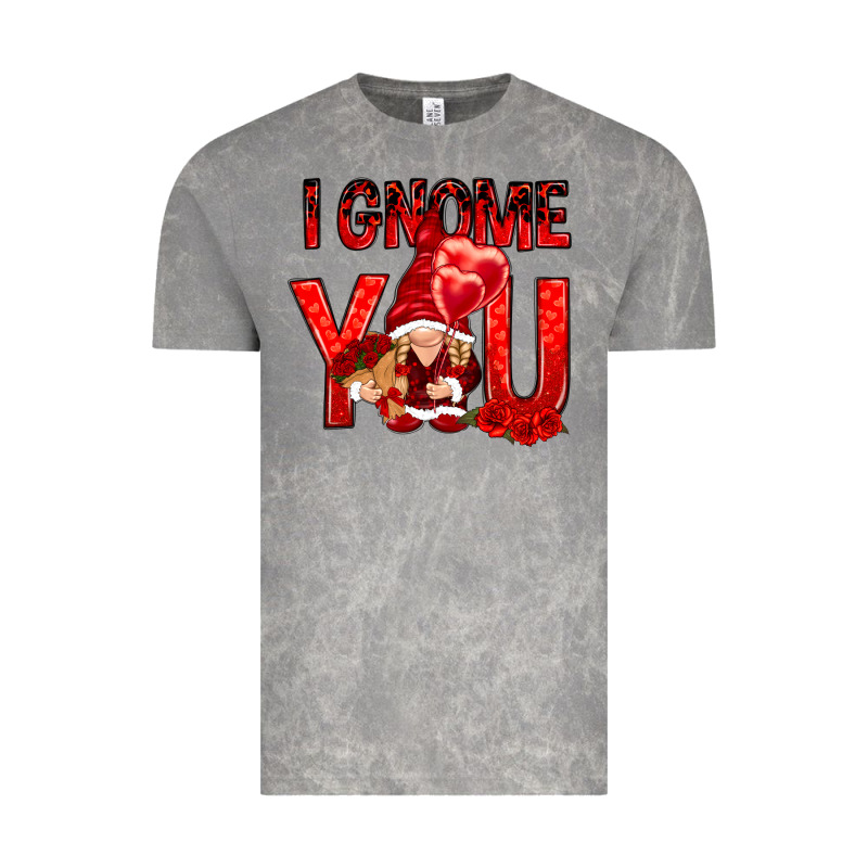 I Gnome You With Roses Vintage Tee by NancyCooperArtShop | Teevron
