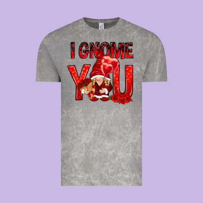 I Gnome You With Roses Vintage Tee Designed By Nancycooperartshop
