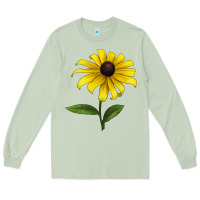 Matcha Black Eyed Susan Flower Long Sleeve Tee - LillyAllenDesigns