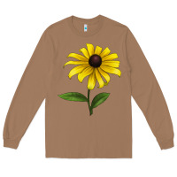 Toasted Coconut Black Eyed Susan Flower Long Sleeve Tee - LillyAllenDesigns