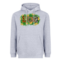 Heather Grey Western lucky St. Patrick's Day Heavyweight Hoodie - CowGirlArtShop