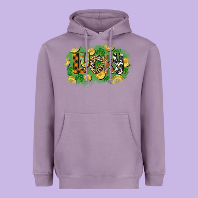 Western Lucky St. Patrick's Day Heavyweight Hoodie Designed By Cowgirlartshop