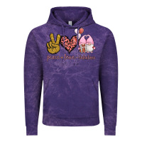 Cloud Purple Peace Love Valentines Gnomes Vintage Hoodie - Jasminsmagicworld