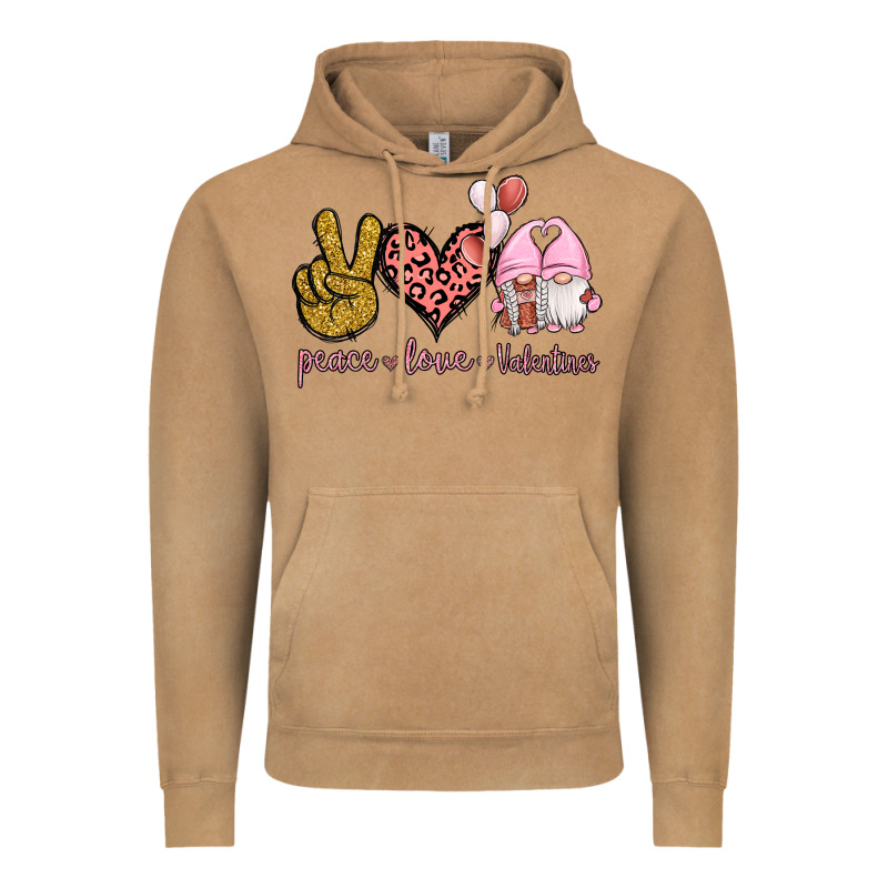 Peace Love Valentines Gnomes Vintage Hoodie by Jasminsmagicworld | Teevron