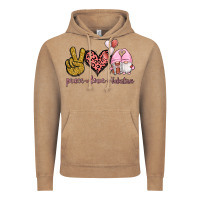 Vintage Coffee Peace Love Valentines Gnomes Vintage Hoodie - Jasminsmagicworld