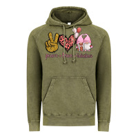 Vintage Olive Peace Love Valentines Gnomes Vintage Hoodie - Jasminsmagicworld