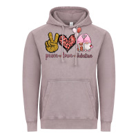 Vintage Zinc Peace Love Valentines Gnomes Vintage Hoodie - Jasminsmagicworld