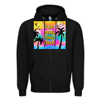 Black float drink tan & repeat Zipper Hoodie - TumblerDesignByShophia