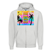 Dove Grey float drink tan & repeat Zipper Hoodie - TumblerDesignByShophia