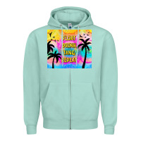 Seafoam float drink tan & repeat Zipper Hoodie - TumblerDesignByShophia