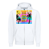 White float drink tan & repeat Zipper Hoodie - TumblerDesignByShophia