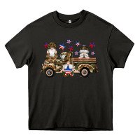 Camouflage Gnomes American Flag Star Truck Heavy Core Tee | Teevron