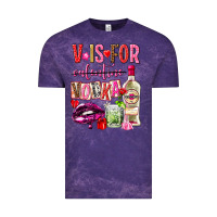 Cloud Purple v is for vodka Vintage Tee - NancyCooperArtShop