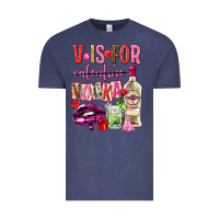Vintage Denim v is for vodka Vintage Tee - NancyCooperArtShop