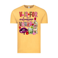 Vintage Mustard v is for vodka Vintage Tee - NancyCooperArtShop