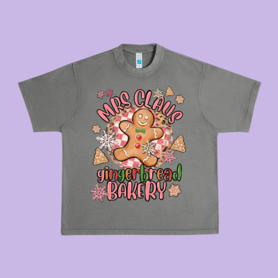 Mrs Claus Gingerbread Bakery Urban Heavy Tee Designed By Maliassmallbusiness