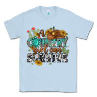 Dusty Blue a country girl can survive Classic Tee - MaliasSmallBusiness