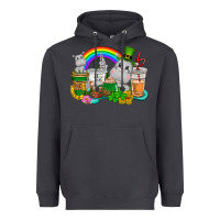 Smoke St. Patrick's Hippopotamus coffee cups Heavyweight Hoodie - CowGirlArtShop