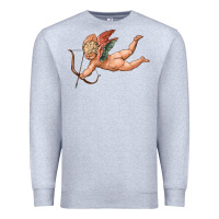 Heather Grey cupid olivia Premium Sweatshirt - OliviaCreatesArt