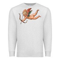 Oatmeal Heather cupid olivia Premium Sweatshirt - OliviaCreatesArt