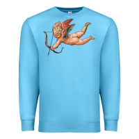 Ocean Blue cupid olivia Premium Sweatshirt - OliviaCreatesArt
