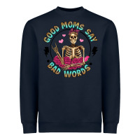 Navy good moms say bad words Heavyweight Sweatshirt - Artiststas