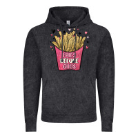 Vintage Black fries before guys Vintage Hoodie - MaliasSmallBusiness
