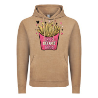 Vintage Coffee fries before guys Vintage Hoodie - MaliasSmallBusiness