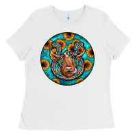 White horseshoe circle Ladies Tee - JahusDesignShop