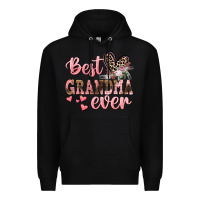 Black Best Grandma ever Mother's Day Premium Hoodie - CowGirlArtShop