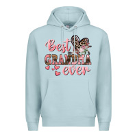 Blue Mist Best Grandma ever Mother's Day Premium Hoodie - CowGirlArtShop