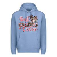 Colony Blue Best Grandma ever Mother's Day Premium Hoodie - CowGirlArtShop