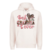 Pale Pink Best Grandma ever Mother's Day Premium Hoodie - CowGirlArtShop