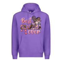 Purple Best Grandma ever Mother's Day Premium Hoodie - CowGirlArtShop