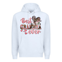 White Best Grandma ever Mother's Day Premium Hoodie - CowGirlArtShop