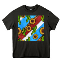 Asphalt western 4th of july seamless pattern Heavy Core Tee - BundleAndBundleShop