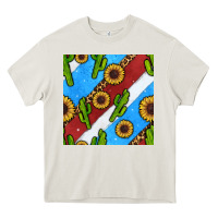 Cream western 4th of july seamless pattern Heavy Core Tee - BundleAndBundleShop