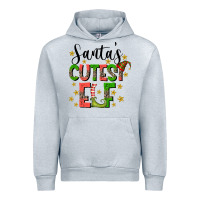Heather Grey santas cutest elf Urban Hoodie - CowhideDigitalArt
