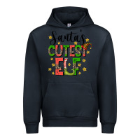 Navy santas cutest elf Urban Hoodie - CowhideDigitalArt