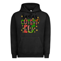Pigment Black santas cutest elf Urban Hoodie - CowhideDigitalArt