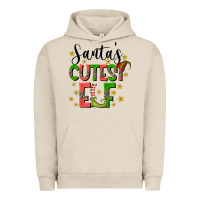 Pigment French Oak santas cutest elf Urban Hoodie - CowhideDigitalArt