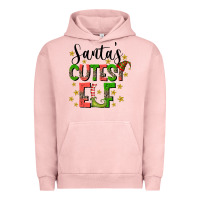 Pigment Salmon santas cutest elf Urban Hoodie - CowhideDigitalArt