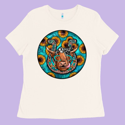 Horseshoe Circle Ladies Tee Designed By Jahusdesignshop
