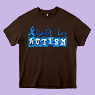Fight For Autism Heavy Core Tee Designed By Adodesignshop