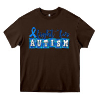 Chocolate Brown fight for autism Heavy Core Tee - AdoDesignShop